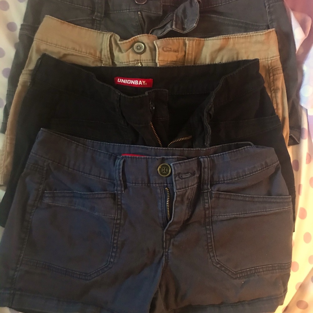 4 Pairs Union Bay Shorts All size 5